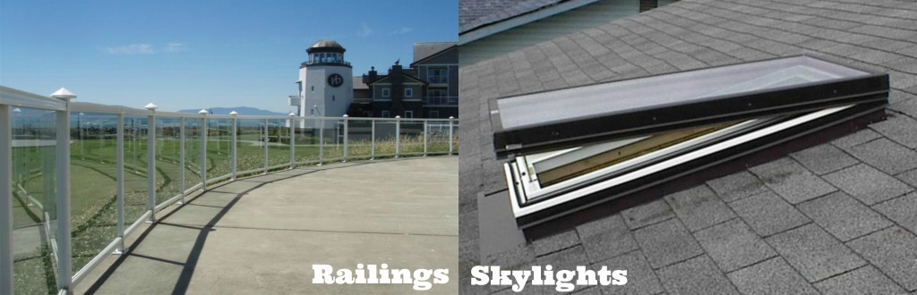 Railings and Skylights